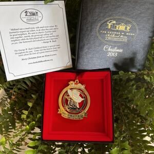 The George Bush Christmas 2013 Ornament Childhood Home Presidential Site Boots